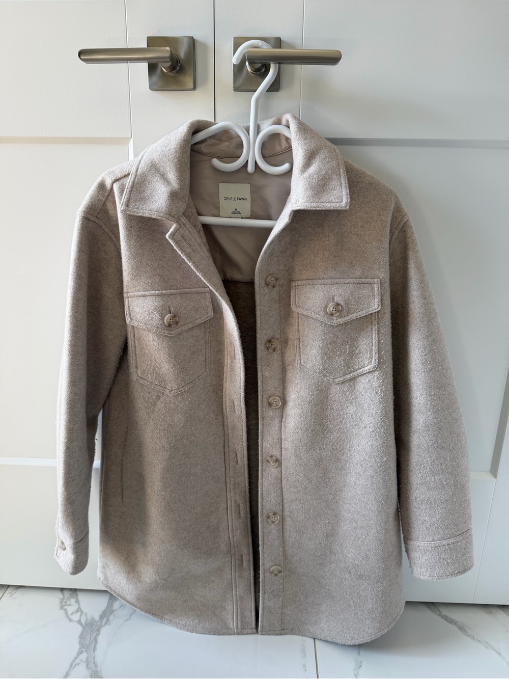 Gentle Fawn Beige Shacket